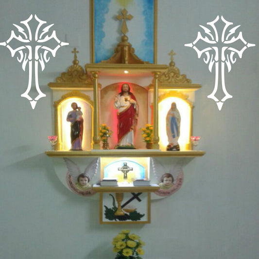 Maxxxmart - Multiple design Jesus wall stencil (Inches)