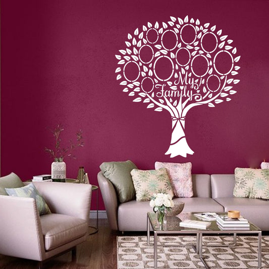 MaxxxMart - My Family Tree wall stencil (Inches)