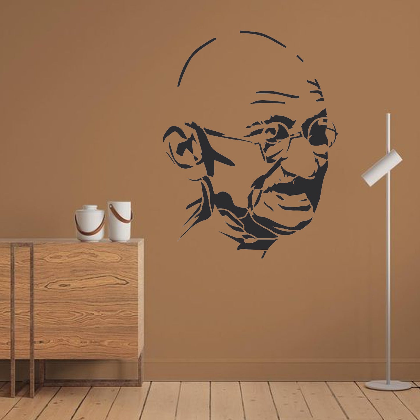MaxxxMart - Mahatma Gandhi & Abdul Kalam Wall Stencil (Inches)