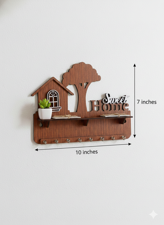 Sweet Home Decorative Key Holder & Organizer