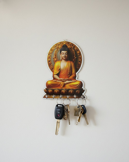 MDF Lord Jagannath & Lord Buddha Key Holders (6 Inches)