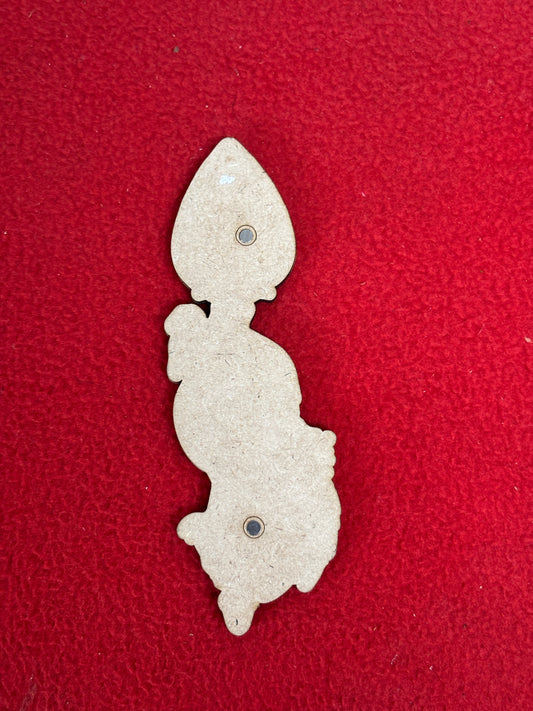 MDF Murugar Fridge Magnet – Spiritual Decorative Art - 4 Inch