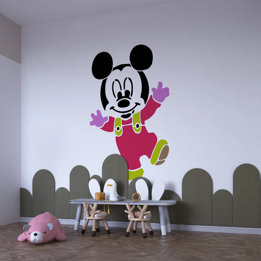 MaxxxMart - Mickey Mouse And Minnie Mouse Wall Stencil (Inches)