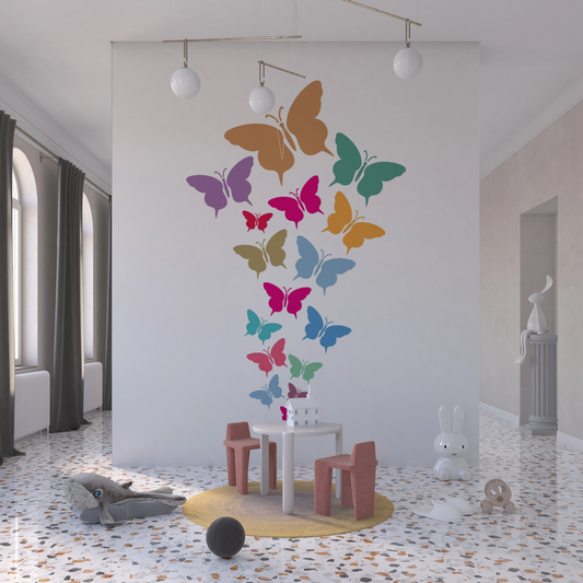 MaxxxMart - Butterfly Wall stencil-2(Inches)