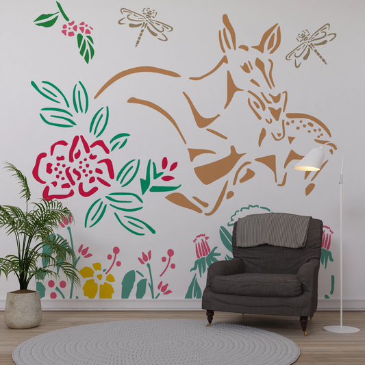 MaxxxMart - Multi Theme Wall Stencil-4 (Inches)