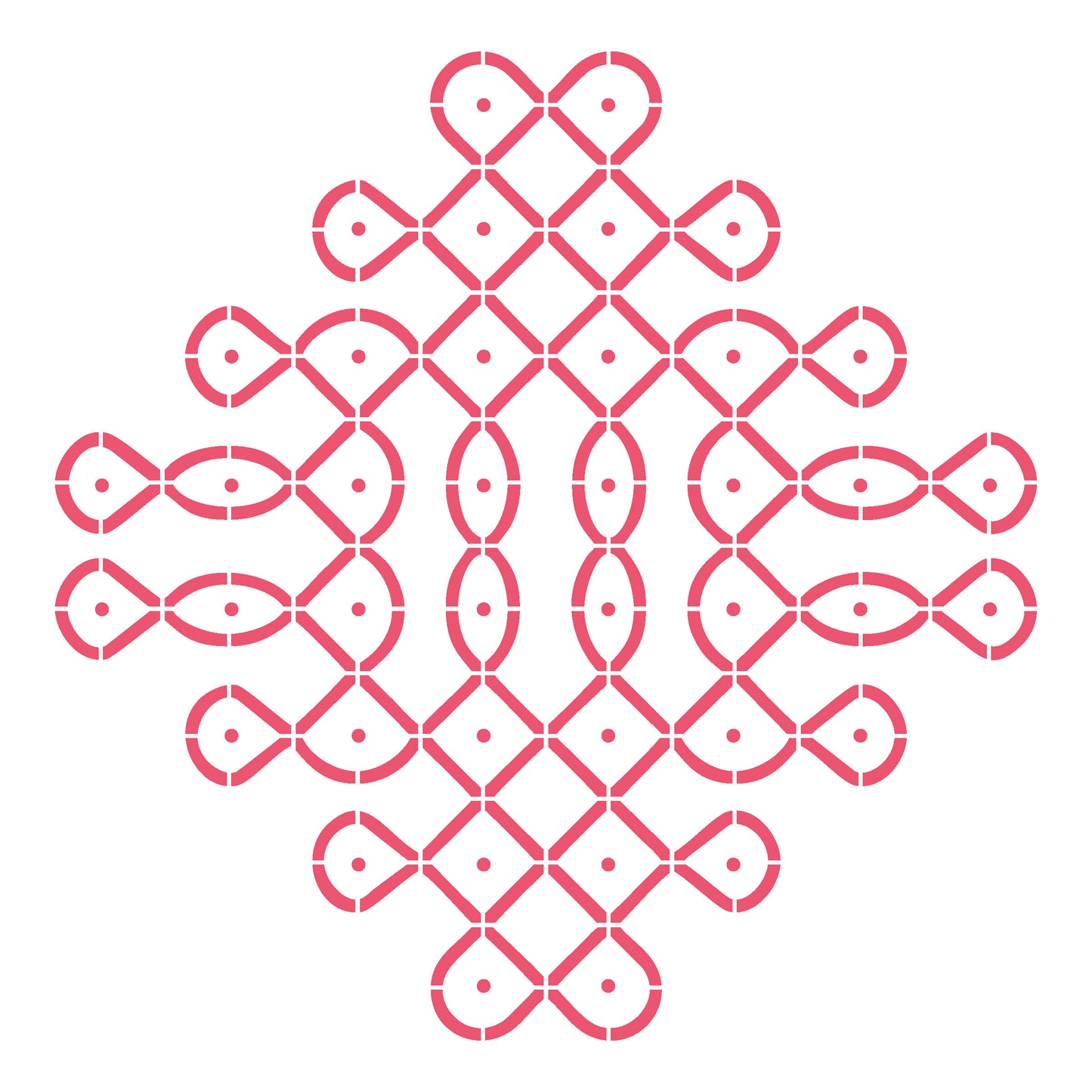 MaxxxMart - Kolam Wall Stencil (Inches)