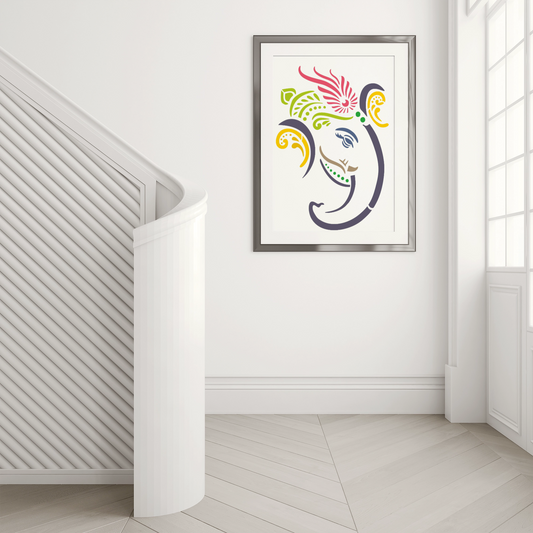 MaxxxMart-God Theme Wall Stencils(inches)