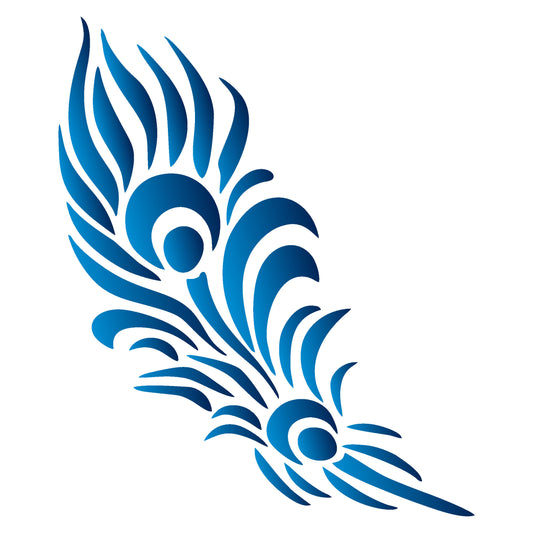 MaxxMart-Feather Wall Stencil-4(Inches)