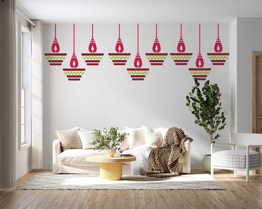MaxxxMart-Diya Wall Stencils(inches)