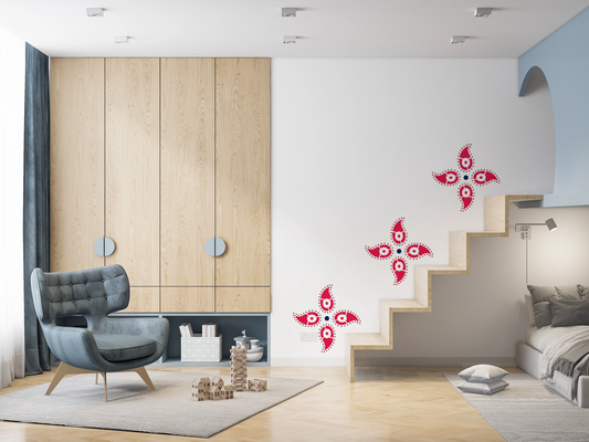 MaxxxMart -Tiles Pattern Wall Stencil (Inches)