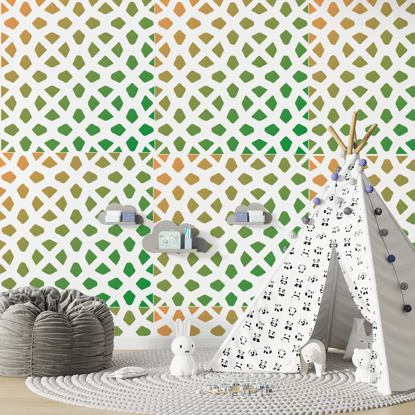 MaxxxMart - Wall Pattern Theme wall Stencil -7 (Inches)