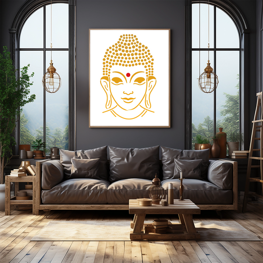 MaxxxMart - Lord Buddha And Hamsa hand (Inches)
