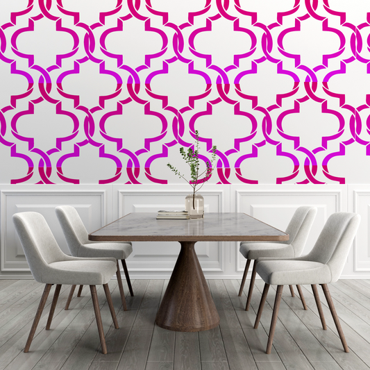 MaxxxMart - Wall Pattern Theme wall Stencil -7 (Inches)