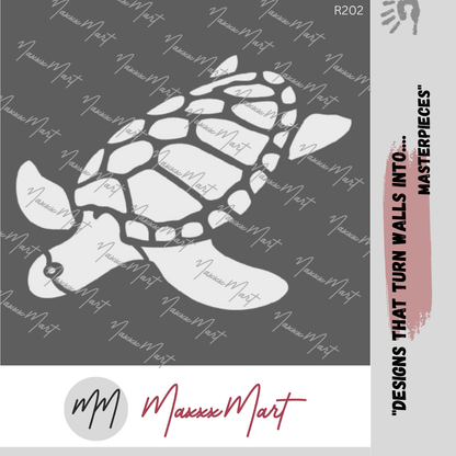 MaxxxMart - Tortoise Wall Stencil (Inches)