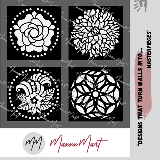 MaxxxMart - Flower pattern Mandala (Inches)