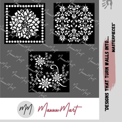 MaxxxMart - Multi Theme Wall Stencil-5(inches)