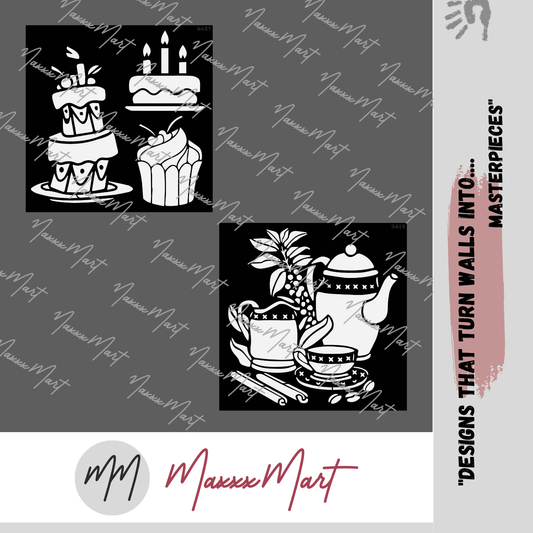 MaxxxMart - Home Decor Wall Stencil(Inches)