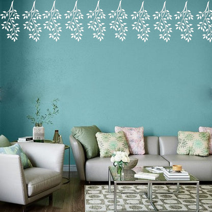 Maxxxmart  Leafy Twig Wall Stencil (R021)-Inches