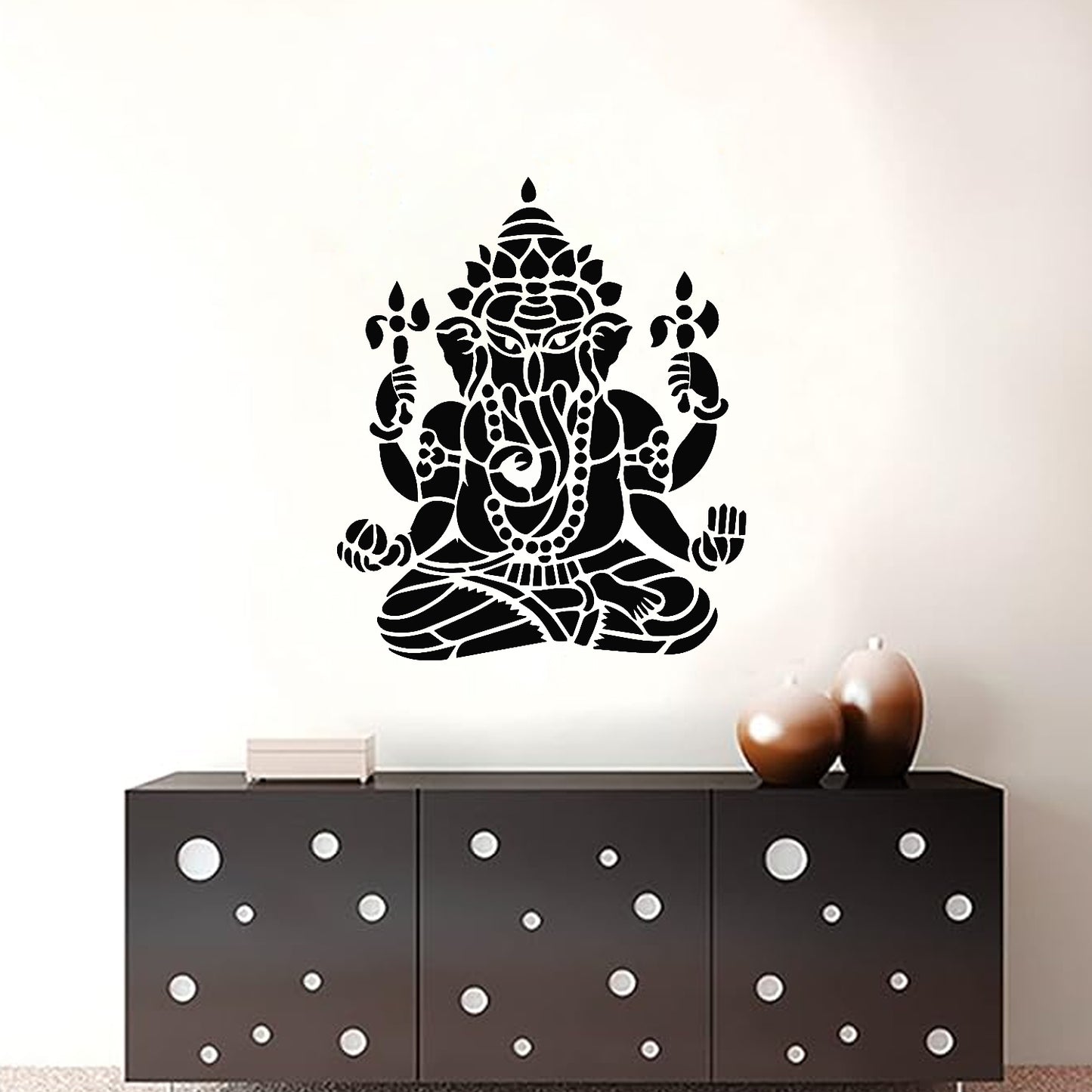 Maxxxmart Ganesha Wall Stencil (Inches)
