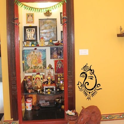 Maxxxmart Ganesha Wall Stencil (Inches)