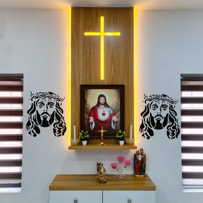Maxxxmart - Multiple design Jesus wall stencil (Inches)