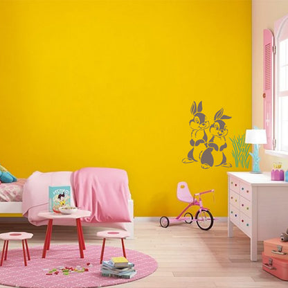 Maxxxmart - Panda, Rabbit, Giraffe, Deer wall stencil (Inches)