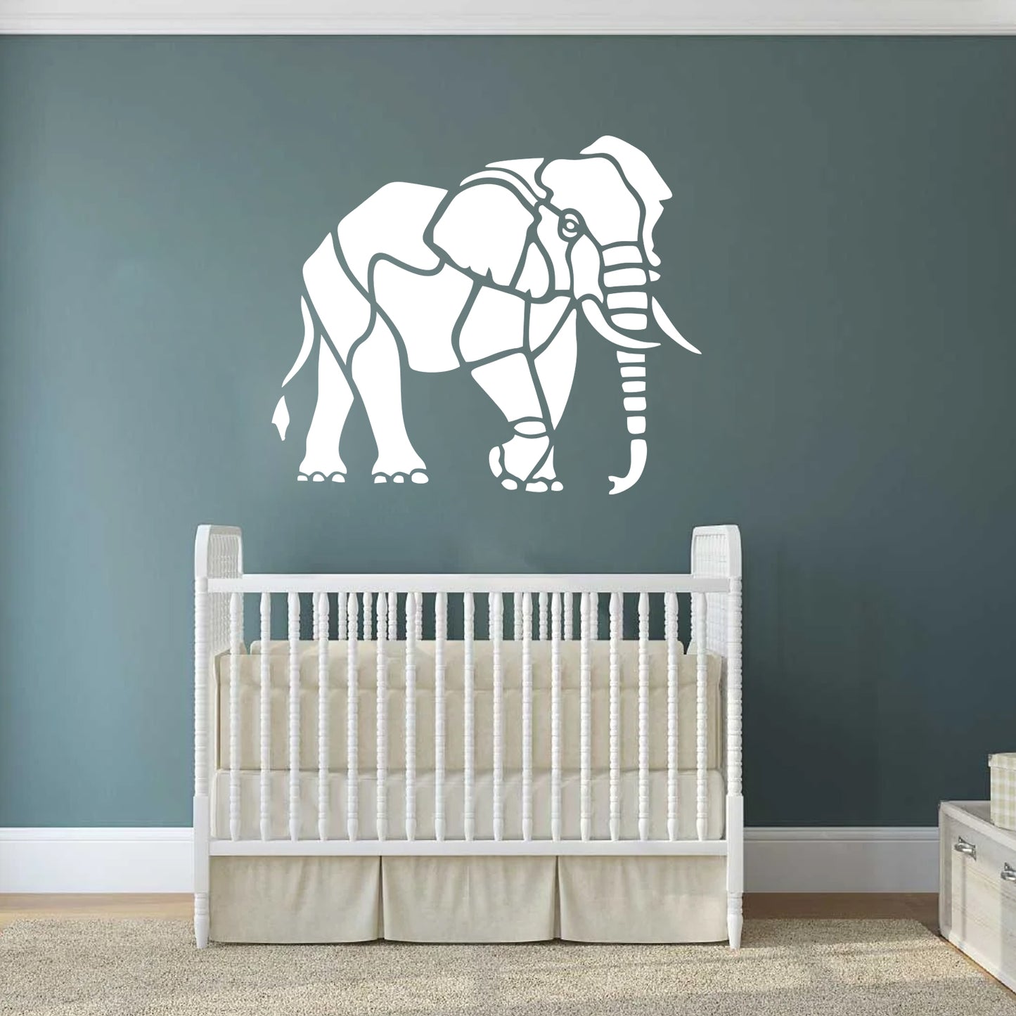 Maxxxmart - Elephant wall stencil (Inches)