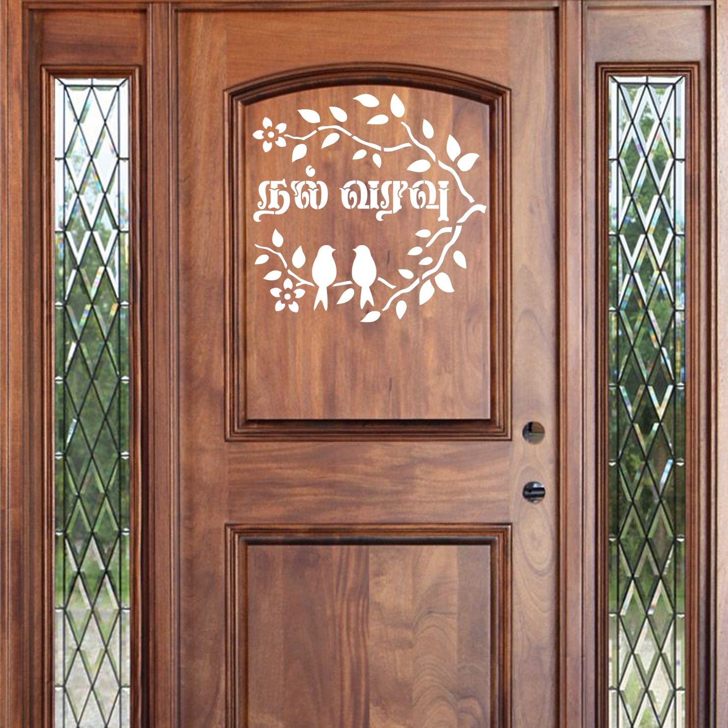 Maxxxmart - creative birds wall stencil-3 (Inches)