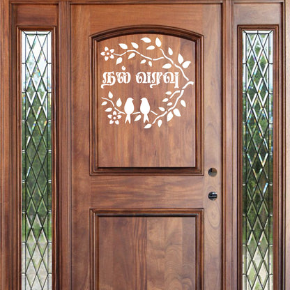 Maxxxmart - creative birds wall stencil-3 (Inches)