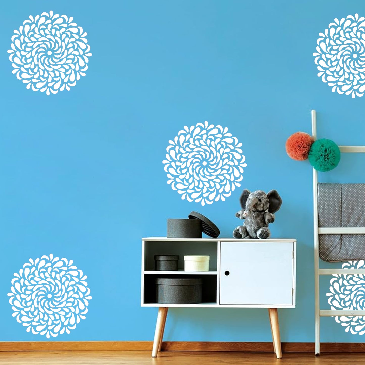 Maxxxmart - Vortex Petals Design Mandala-1 (Inches)