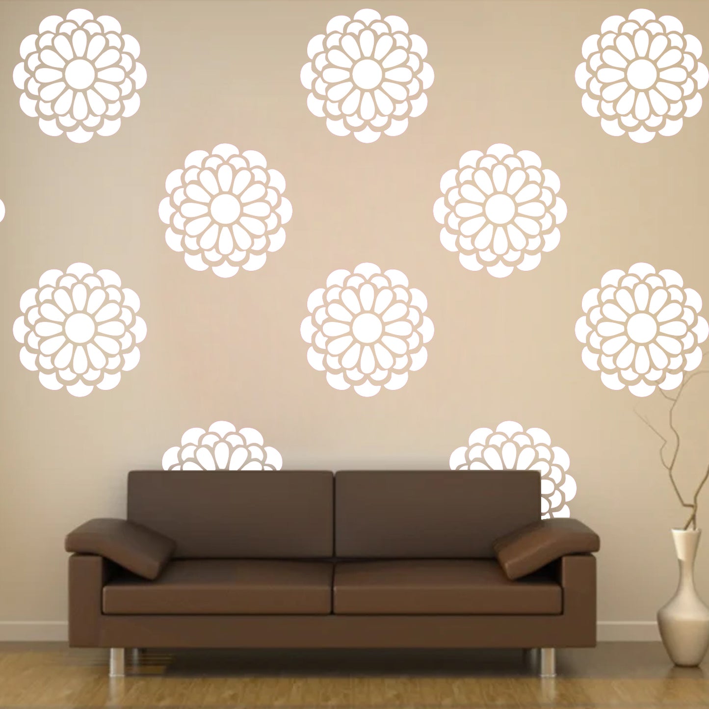 Maxxxmart - Vortex Petals Design Mandala-1 (Inches)