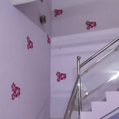 MaxxxMart - Flowers Wall Stencils-1 (Inches)