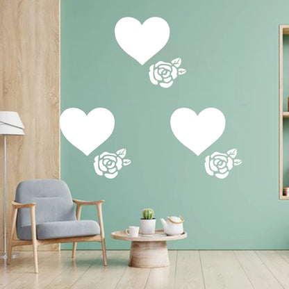 MaxxxMart - Flowers Wall Stencils-2 (Inches)
