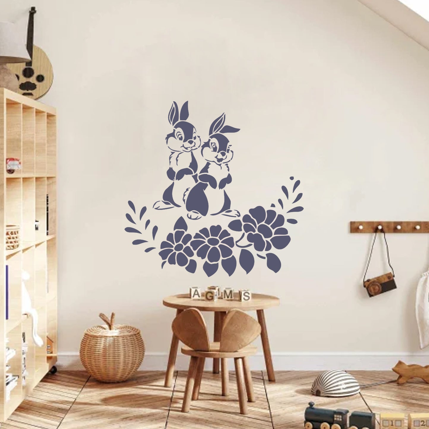 Maxxxmart - Vintage Garden Gatherer wall  Stencil (Inches)