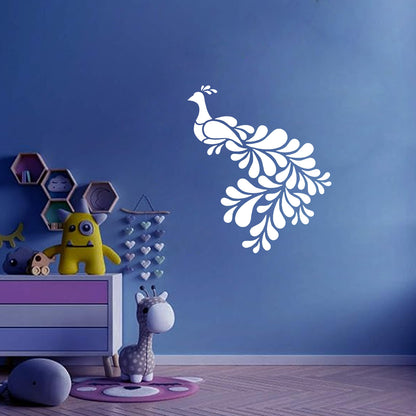 MaxxxMart - Peacock Wall Stencil (Inches)
