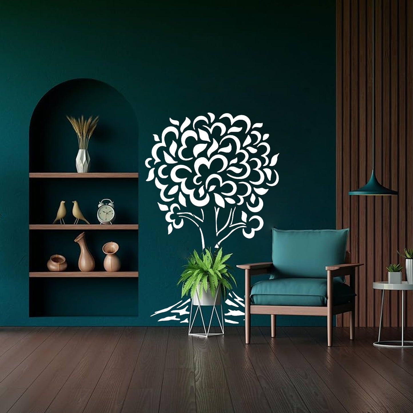 MaxxxMart - Trees wall Stencil-2 (Inches)