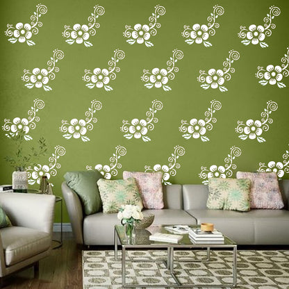 MaxxxMart - Flower Border wall stencil (Inches)