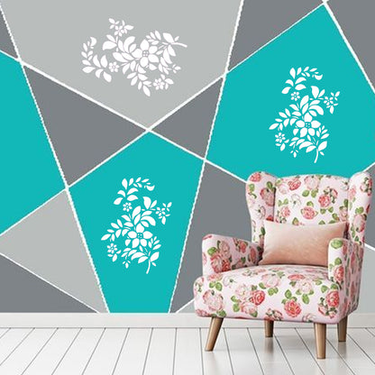 MaxxxMart - Flower Wall Stencils-3 (Inches)