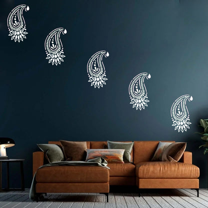 Maxxxmart - Classic Rose, Heritage Teardrop, Paisley,  Dandelion Burst Wall Stencil(Inches)