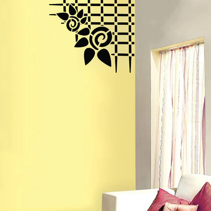 MaxxxMart - Flower Border wall stencil (Inches)