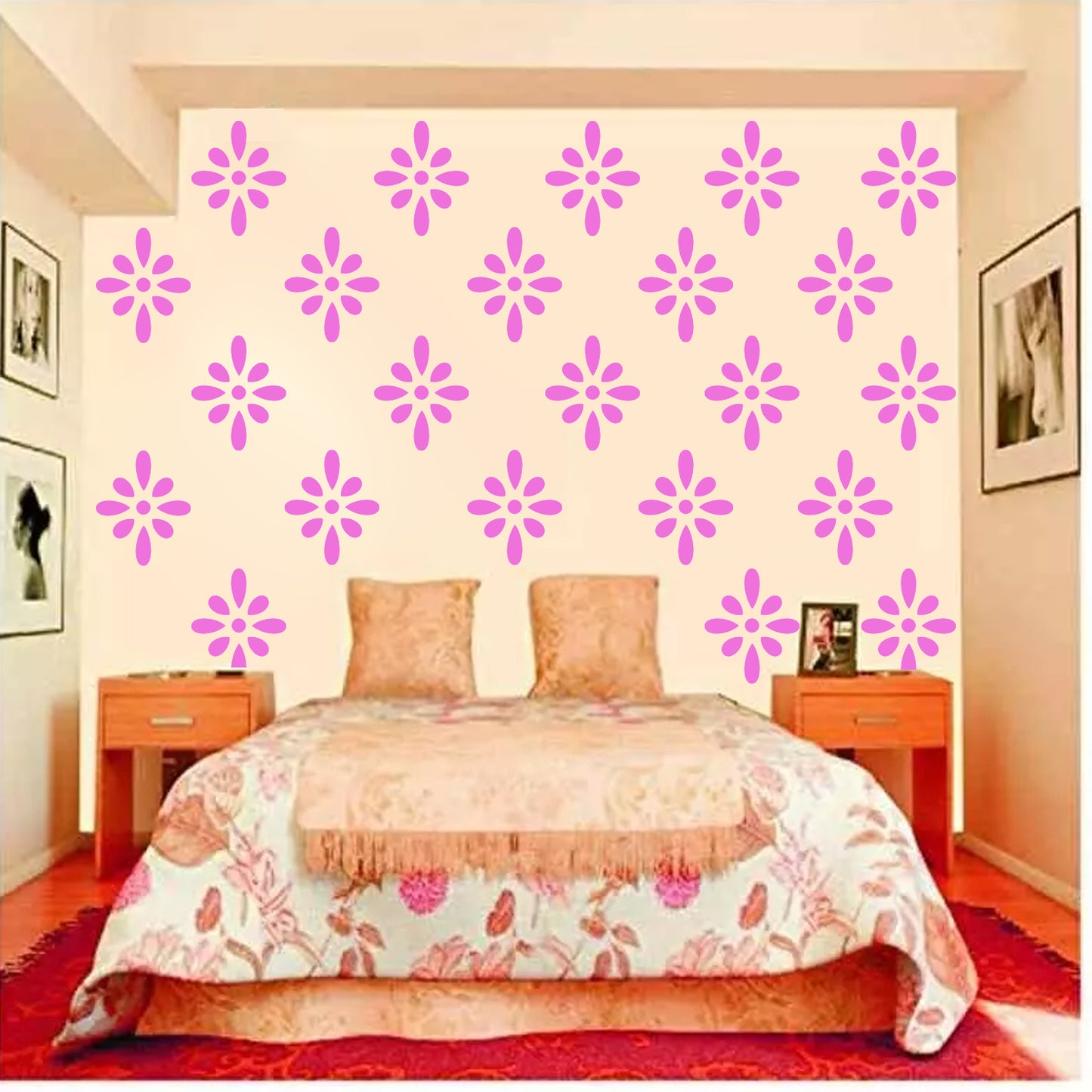 MaxxxMart - Wall pattern Stencil -1 (Inches)