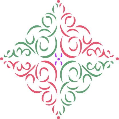 MaxxxMart -Tiles Pattern Wall Stencil (Inches)