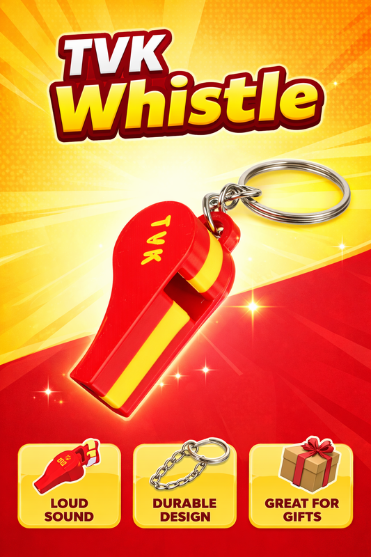 TVK Whistle Keychain