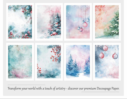 Maxxxmart - Decoupage paper A4 Size - 8 Sheets