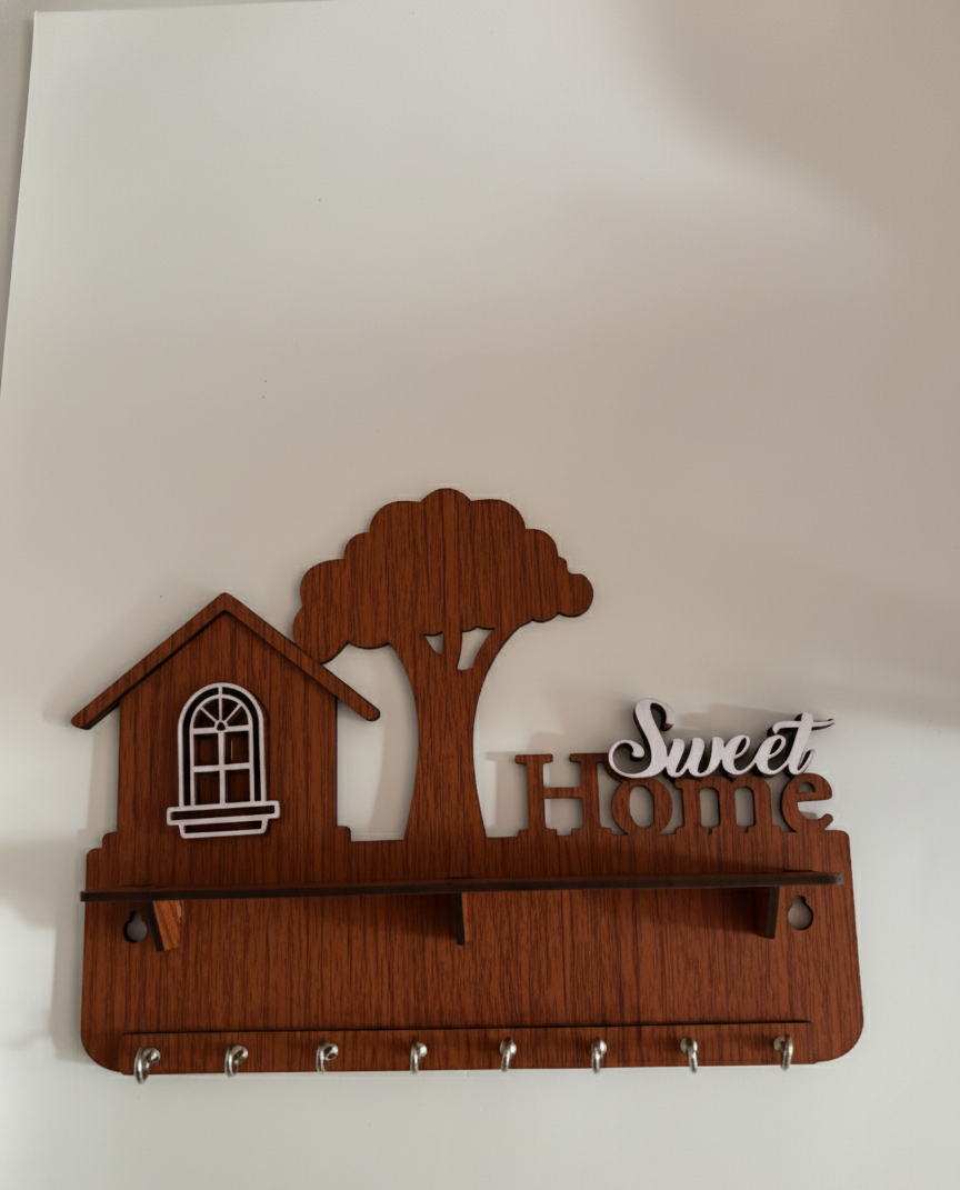 Sweet Home Decorative Key Holder & Organizer