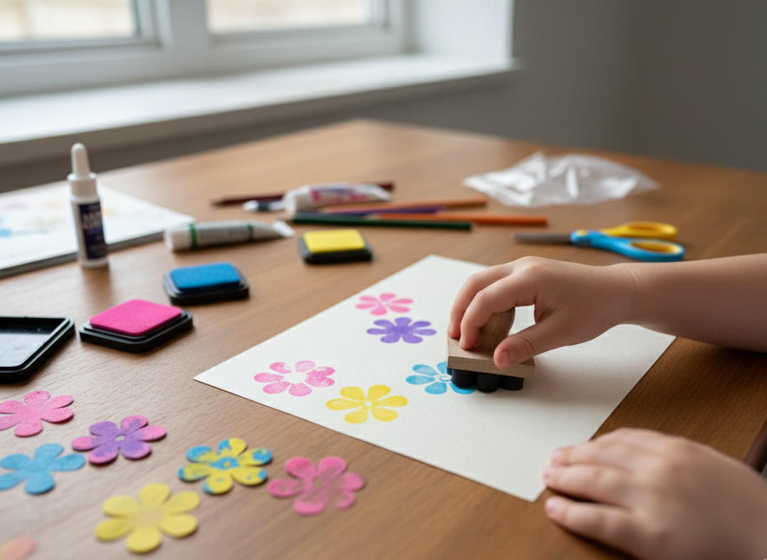 MaxxxMart - Foam Stamp Flower, Baby Dino, Tree, Butterfly Stamps