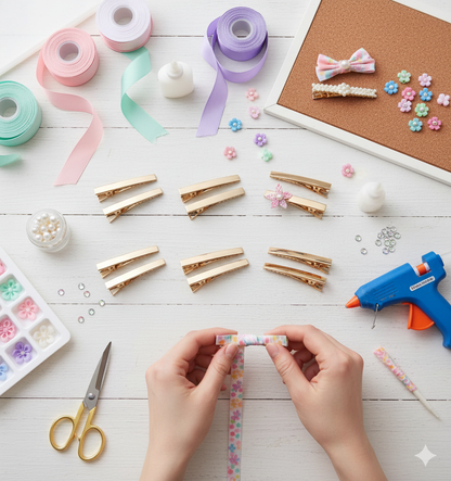 MaxxxMart - Brown Alligator Clip (10 Pcs)