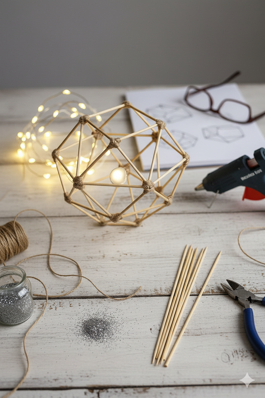 MaxxxMart - Bamboo Skewers/Sticks for DIY Projects, Models & Decorations(50 Pcs)