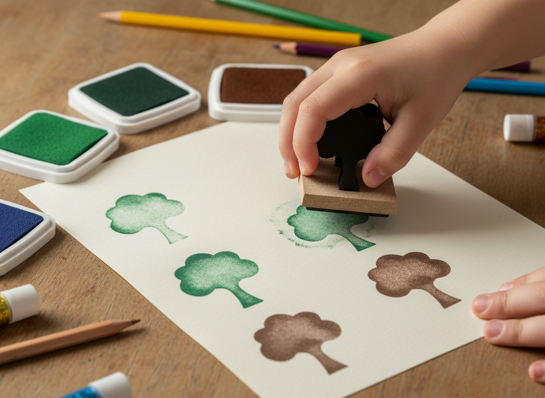 MaxxxMart - Foam Stamp Flower, Baby Dino, Tree, Butterfly Stamps