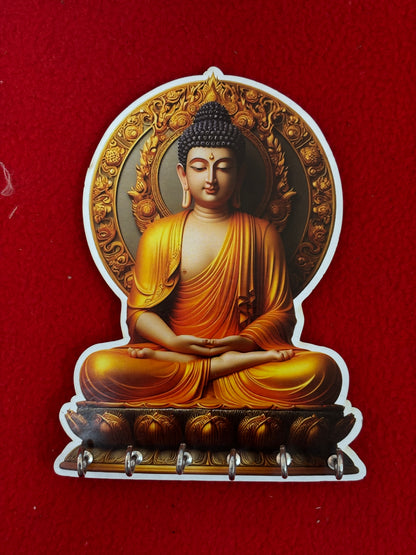 MDF Lord Jagannath & Lord Buddha Key Holders (6 Inches)